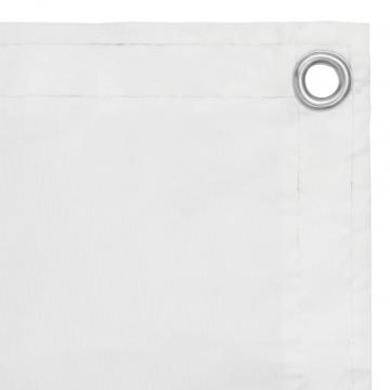 Paravan de balcon, alb, 90 x 600 cm, tesatura oxford de la VidaXL