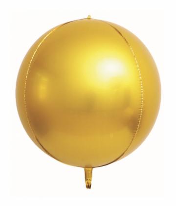 Balon folie Glob Sfera orbz auriu 55 * 25 cm de la Calculator Fix Dsc Srl