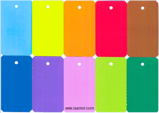 Etichete colorate otel de la Isamol Graficas