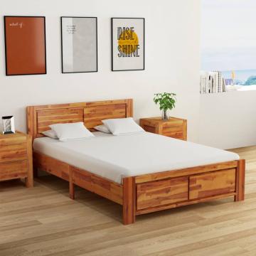 Cadru de pat, 140 x 200 cm, lemn masiv de acacia de la VidaXL