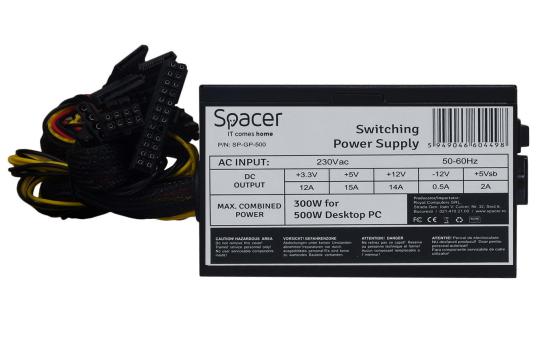 Sursa Spacer ATX 500, 300W for 500 Desktop PC