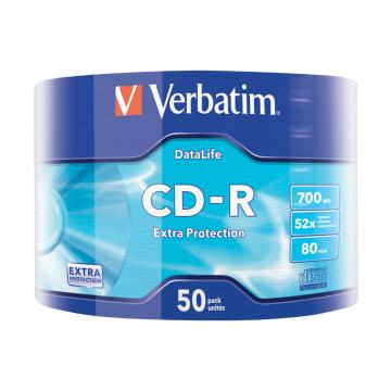 CD-R Verbatim, 52x, 700 MB, 50 bucati/shrink de la Sanito Distribution Srl
