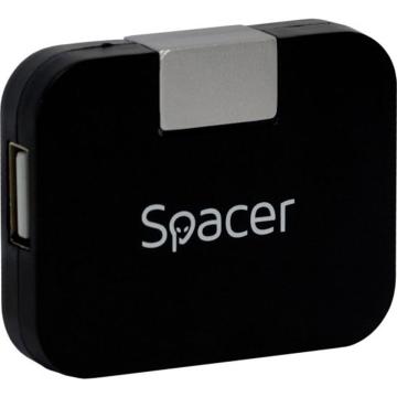Hub Spacer SPH-316, 4 porturi USB 2.0, negru