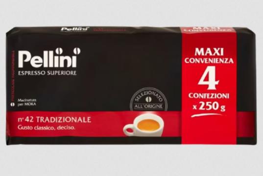 Cafea macinata Pellini Espresso Superiore no.42, 4x250g