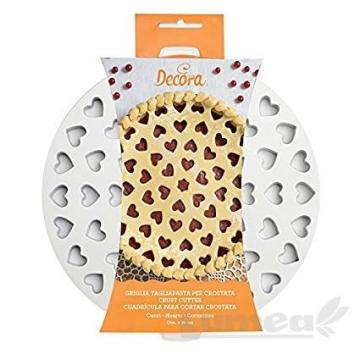 Decupator grilaj tarta inimioare, 2 bucati - Decora de la Lumea Basmelor International Srl