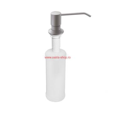 Dozator detergent vase incastrabil Laveo, argintiu satinat de la Exterm Rom Trading Srl