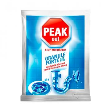 Detergent WC Peak Out apa rece granule, 60 g de la Sanito Distribution Srl
