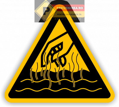 Etichete pentru apa fierbinte de la Prevenirea Pentru Siguranta Ta G.i. Srl
