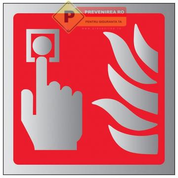 Indicator din aluminiu pentru buton alarma de la Prevenirea Pentru Siguranta Ta G.i. Srl