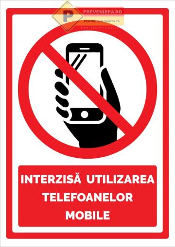 Indicator pentru interzicerea cu telefon de la Prevenirea Pentru Siguranta Ta G.i. Srl
