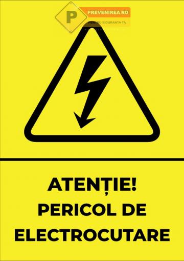 Indicator pentru pericol de electrocutare de la Prevenirea Pentru Siguranta Ta G.i. Srl