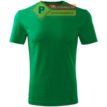 Tricou verde clasic de barbat de la Prevenirea Pentru Siguranta Ta G.i. Srl