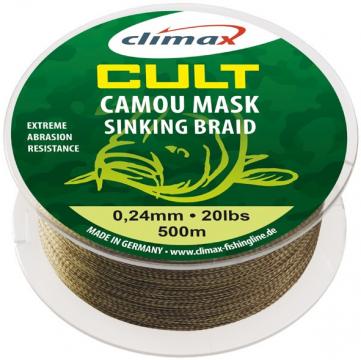 Fir textil Climax Cult Camou Mask Sinking Braid, 500m de la Pescar Expert