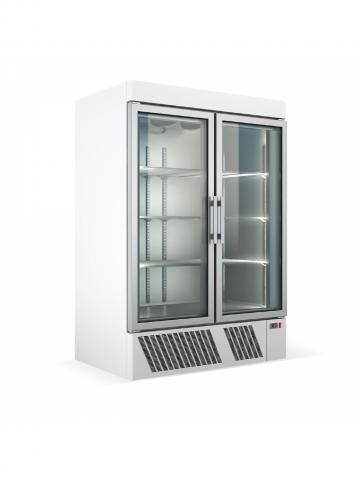 Congelator vertical alb cu 2 usi sticla Bambas UPF 137 de la Clever Services SRL