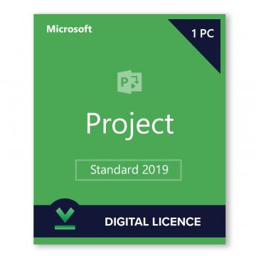 Licenta digitala Microsoft Project Standard 2019 de la Digital Content Distribution LTD