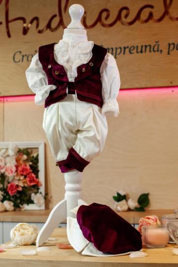 Costum Micul Marchiz - burgundy