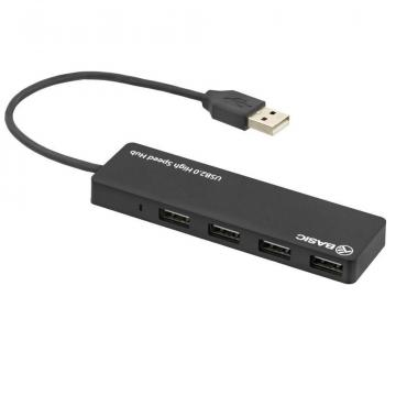 Hub USB 2.0 Tellur Basic, 4 port, negru de la Etoc Online