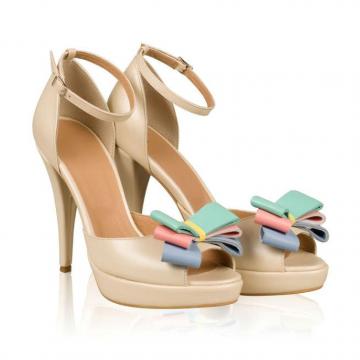 Sandale din piele naturala - Colours de la Ana Shoes Factory Srl