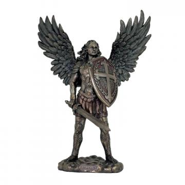 Statueta arhanghelul Mihail cu sabie si scut de la Good Point Srl