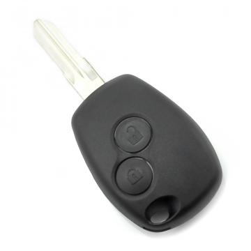 Carcasa cheie cu 2 butoane si suport inox Dacia / Renault