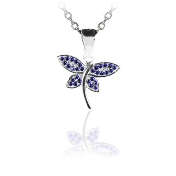 Colier din argint 925 cu cristale Butterfly Embrace de la Luxury Concepts Srl