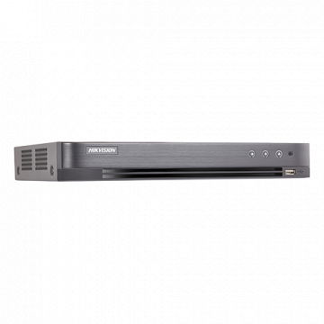 DVR 8 canale video 8MP, audio HDTVI over coaxial - Hikvision