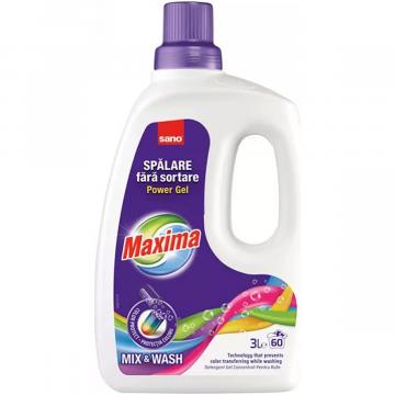 Detergent Sano Maxima Power Gel MixWash (3 litri)