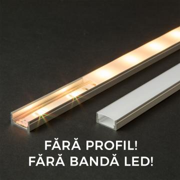 Ecran opal pentru profil aluminiu LED - 2000 mm