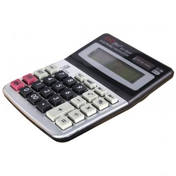 Calculator 12 dgt, 11X14.5 cm, front metalic de la Euromaidec Srl