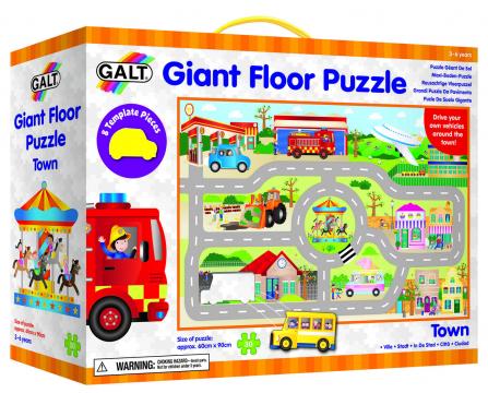 Puzzle Giant Floor Puzzle: Orasul (30 piese)