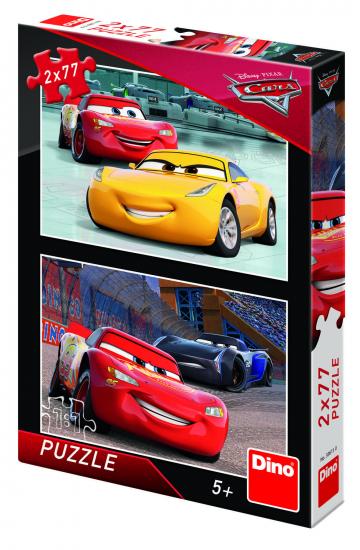 Puzzle 2 in 1 - Cars 3: Cursa cea mare (77 piese) de la A&P Collections Online Srl-d