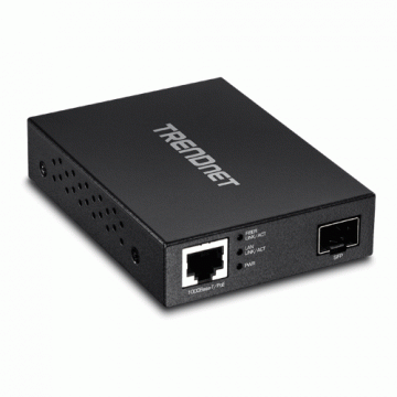 Mediaconvertor POE Gigabit - SFP fibra optica - TRENDnet TFC