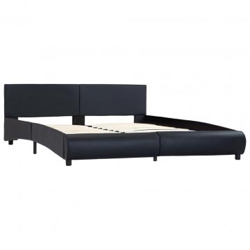 Cadru de pat, negru, 160 x 200 cm, piele artificiala de la VidaXL
