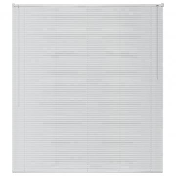 Jaluzele pentru ferestre, aluminiu, 100 x 130 cm, alb de la VidaXL