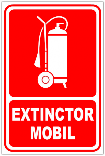 Indicator pentru extinctor mobil