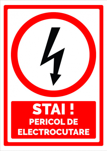 Indicator stai pericol de electrocutare