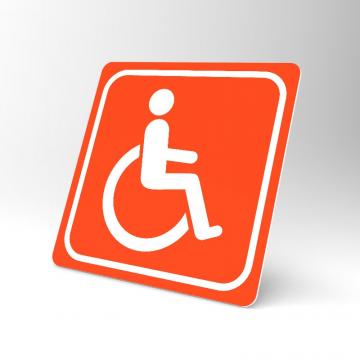 Placuta portocalie pentru scaune cu rotile