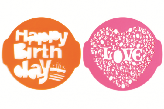 Sabloane pentru pudrare tort - Birthday&Love