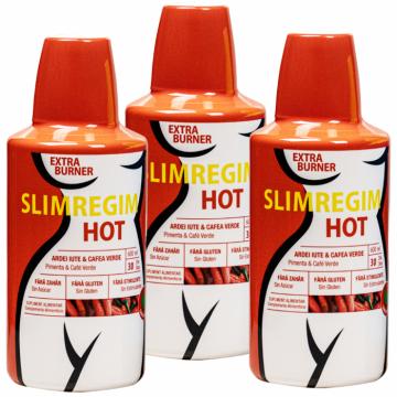 Supliment alimentar Slimregim Hot 600 ml 3 bucati