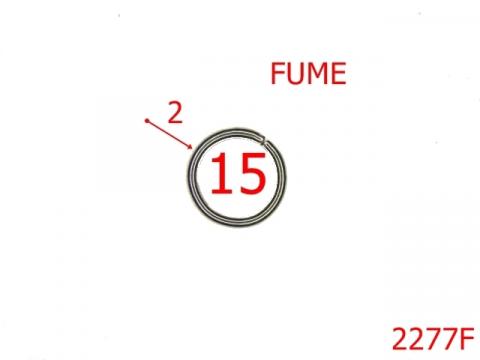 Inel otel 15 mm rotund sarma 2 mm/fume 2277F