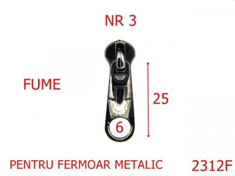 Cheita fermoar metalic nr.3 /fume 3 mm fume 2E2 2312F
