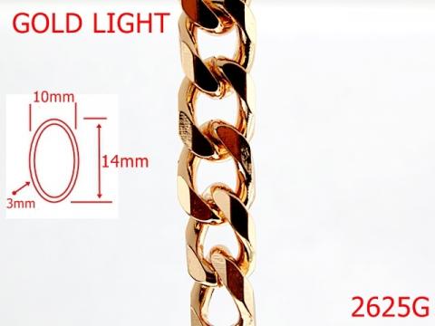 Lant 10x14 mm 3 gold light 7I2 7K4 2625G