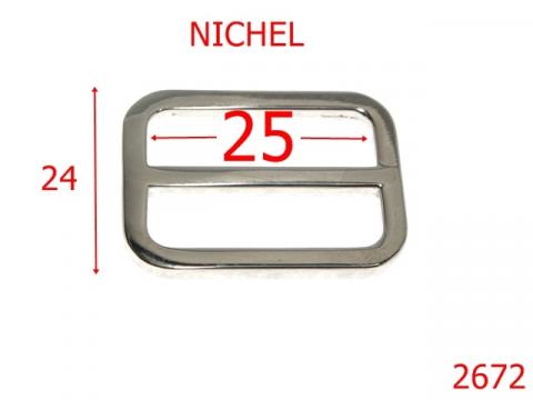 Catarama reglaj 25 mm nichel 1A3 6G6 6H6 2672 de la Metalo Plast Niculae & Co S.n.c.