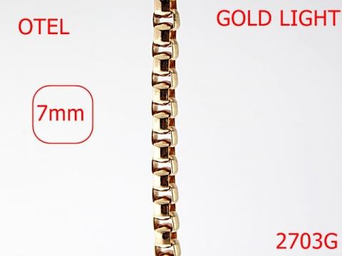 Lant otel 7 mm gold light 7J5 2703G