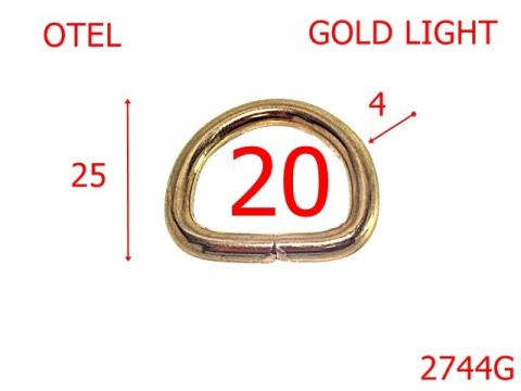 Inel D 20 mm 4 gold light 3E1 2744G