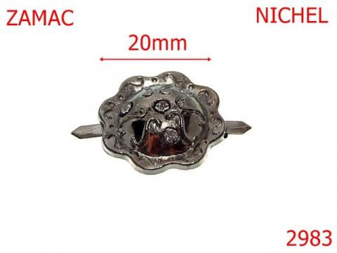 Ornament 20 mm nichel M44 2982 de la Metalo Plast Niculae & Co S.n.c.