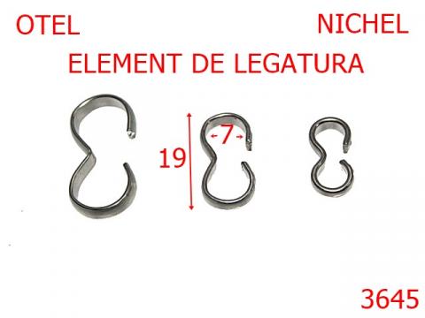 Element de legatura 7 mm nichel 1D6 3645 de la Metalo Plast Niculae & Co S.n.c.