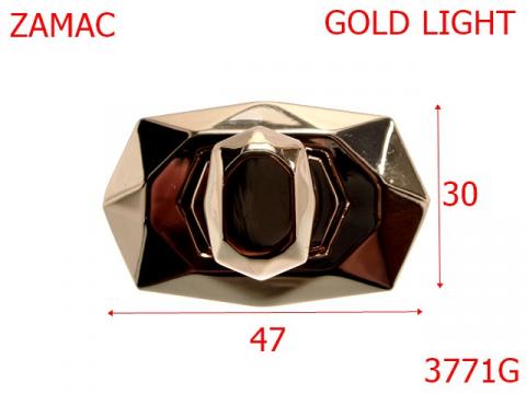 Inchizatoare poseta 47 mm gold light 14L16 3771G de la Metalo Plast Niculae & Co S.n.c.