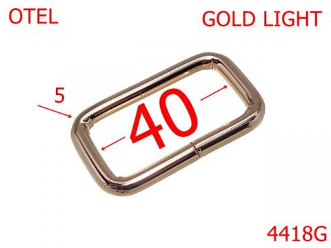 Inel dreptunghiular pentru marochinarie 4418G de la Metalo Plast Niculae & Co S.n.c.