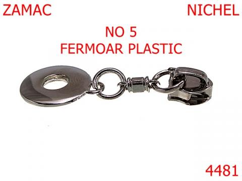 Cursor ornamental pentru fermoar plastic 4481 de la Metalo Plast Niculae & Co S.n.c.